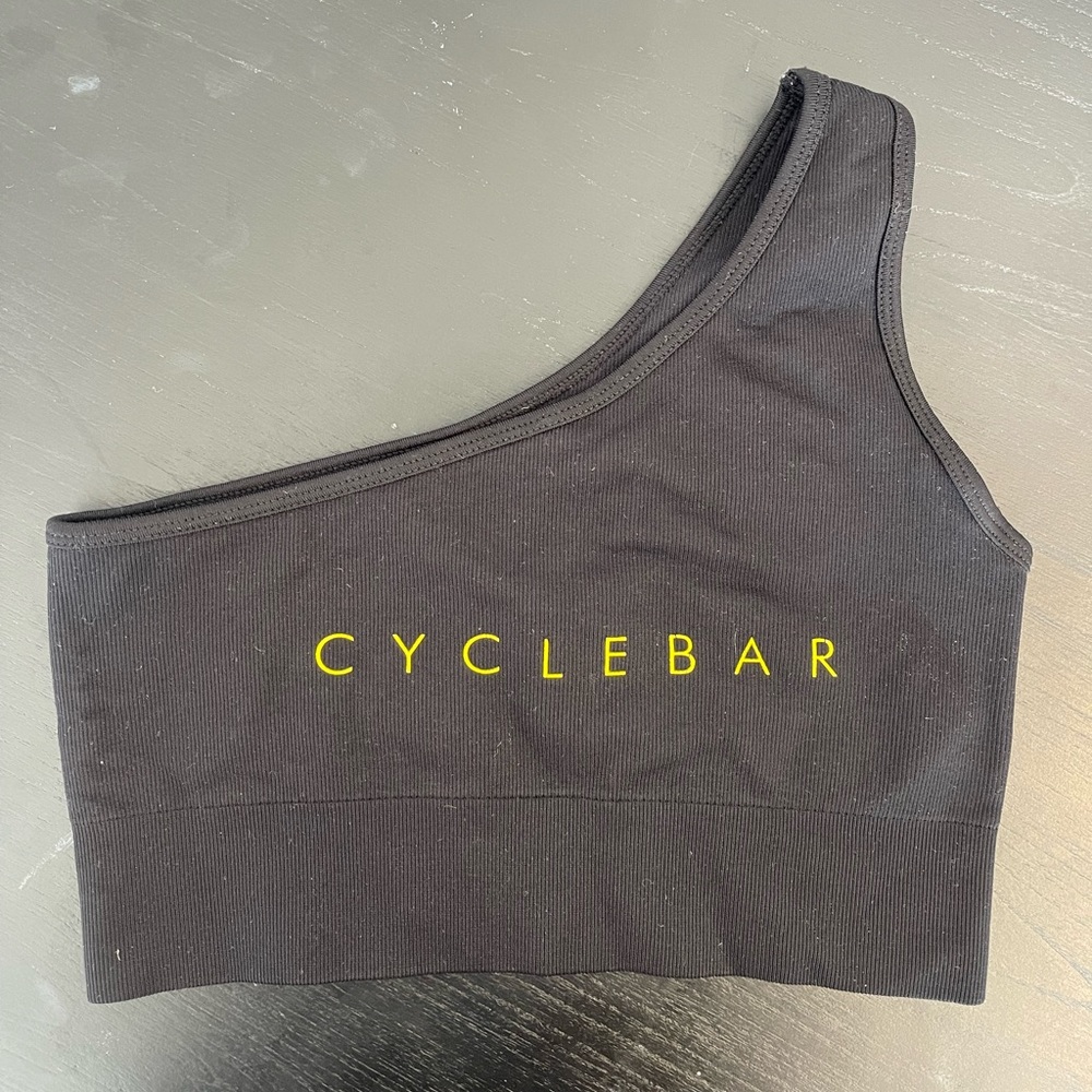 CYCLEBAR ONE SHOULDER SPORTS BRA